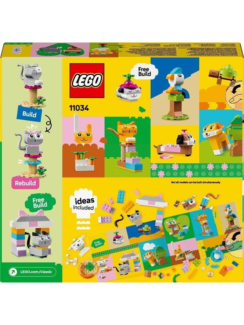 Konstruktorius LEGO® Classic Kūrybiniai augintiniai 11034 1