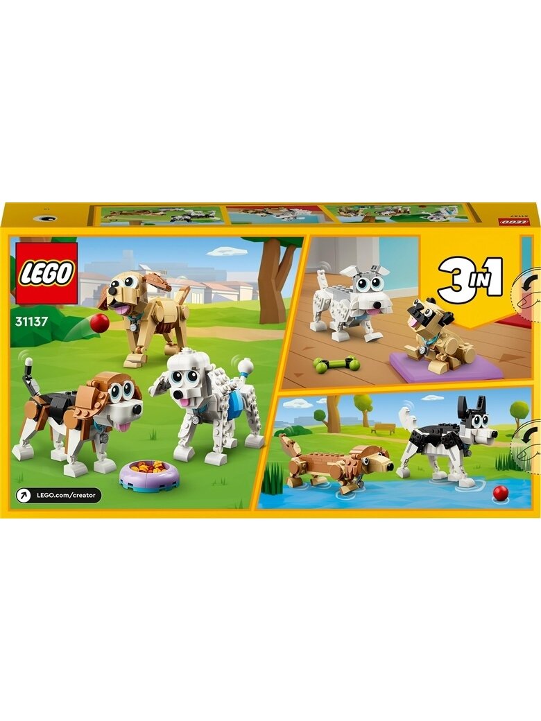 Konstruktorius LEGO Creator 3in1 Žavūs šunys 31137 1