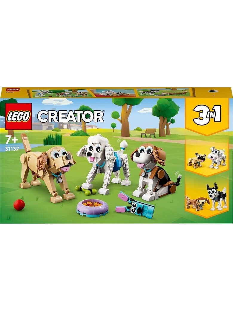 Konstruktorius LEGO Creator 3in1 Žavūs šunys 31137