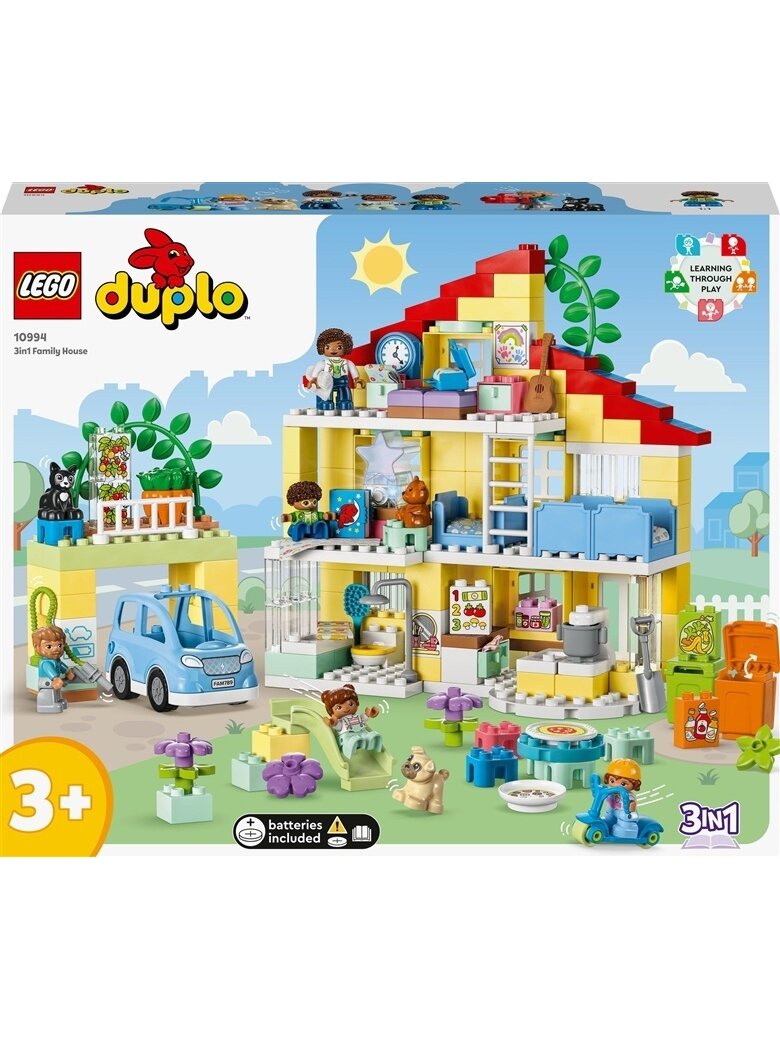 Konstruktorius LEGO Duplo Šeimos namas „3in1“ 10994 1 Konstruktorius LEGO Duplo Šeimos namas „3in1“ 10994 1
