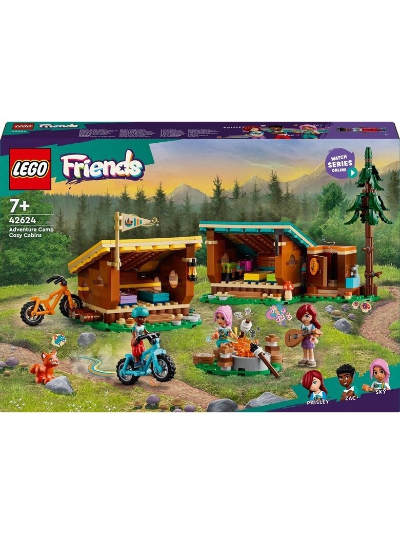Konstruktorius LEGO Friends Jaukūs stovyklos nameliai 42624 Konstruktorius LEGO Friends Jaukūs stovyklos nameliai 42624