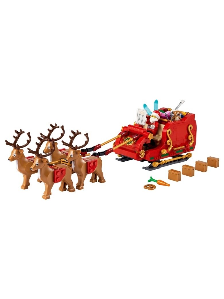 Konstruktorius LEGO® Iconic Kalėdų Senelio Rogės 40499 2