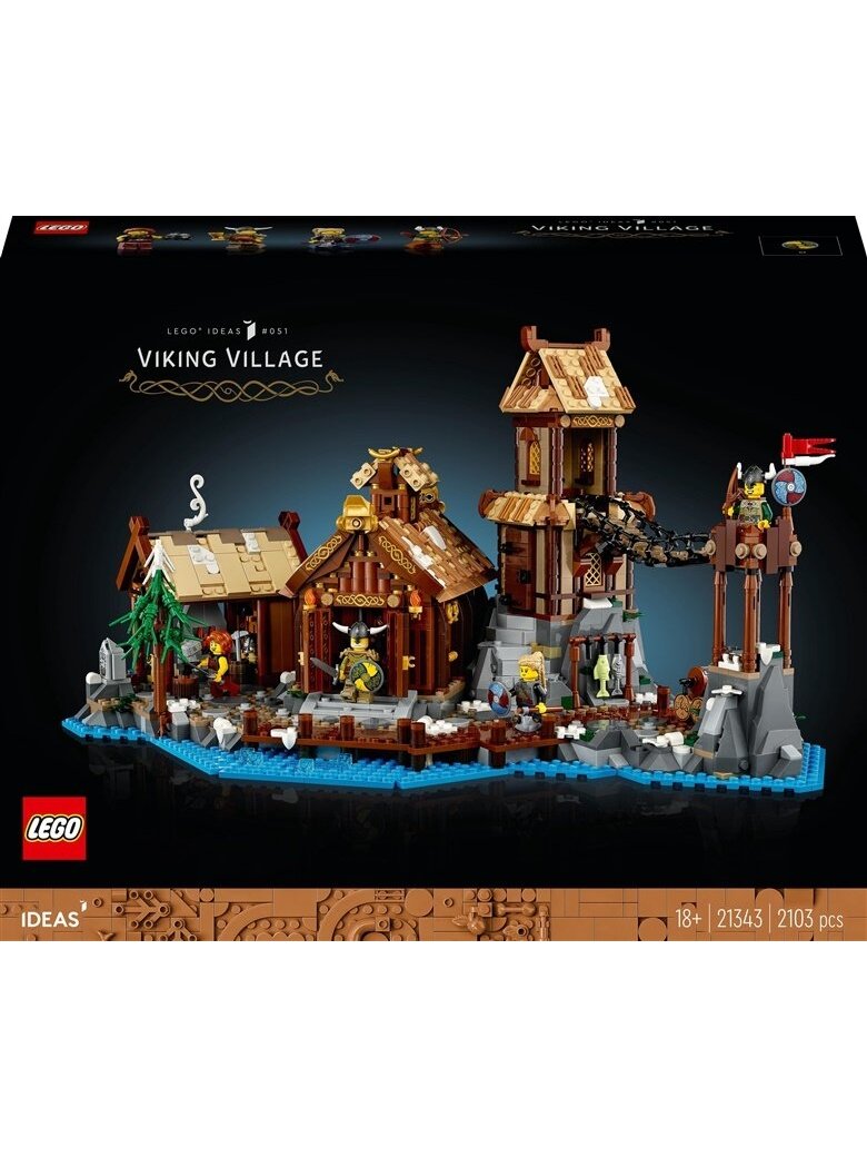 Konstruktorius LEGO® Ideas Vikingų kaimas 21343 Konstruktorius LEGO® Ideas Vikingų kaimas 21343