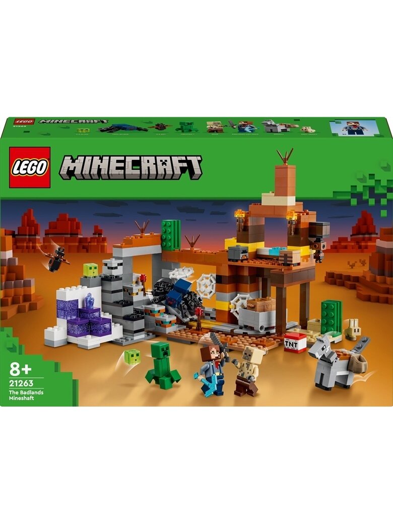Konstruktorius LEGO® Minecraft Dykvietės šachta 21263 Konstruktorius LEGO® Minecraft Dykvietės šachta 21263