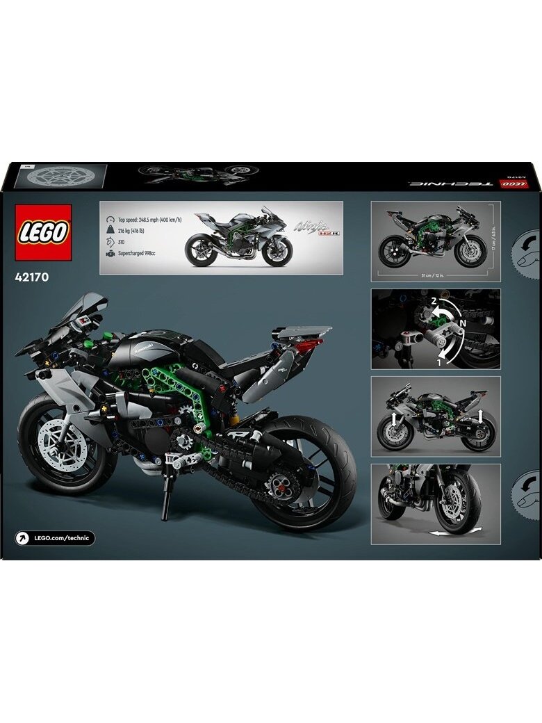 Konstruktorius LEGO Technic Motociklas Kawasaki Ninja H2R 1 Konstruktorius LEGO Technic Motociklas Kawasaki Ninja H2R 1