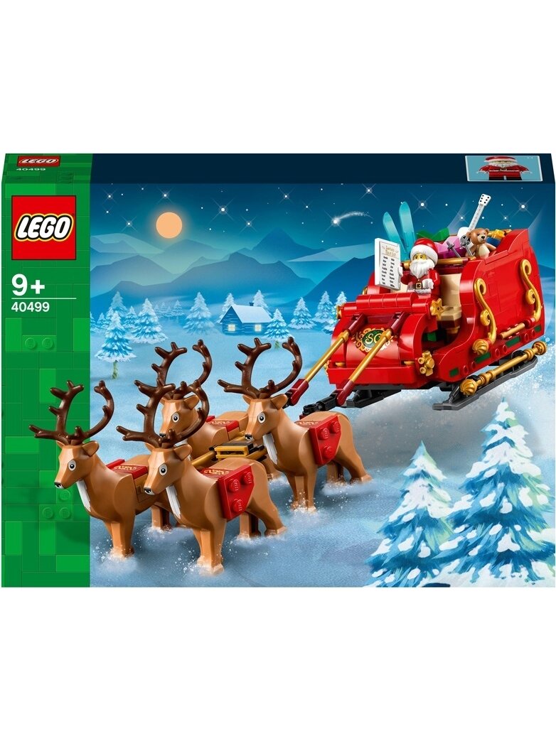 Konstruktorius LEGO® Iconic Kalėdų Senelio Rogės 40499