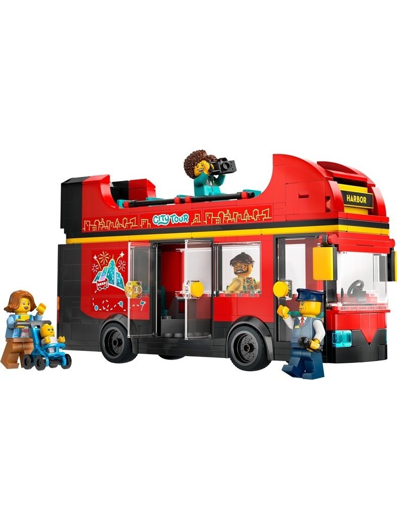 Konstr LEGO City Raudonas dviaukštis apžvalgos autobus 60407 2 Konstr LEGO City Raudonas dviaukštis apžvalgos autobus 60407 2