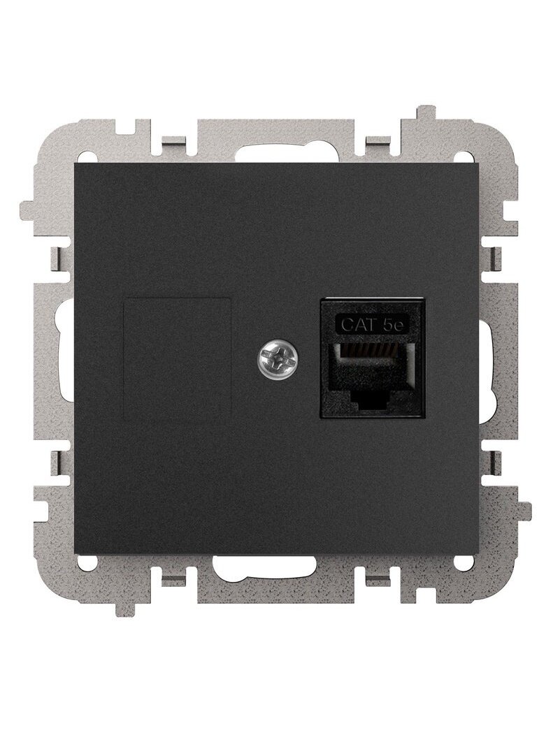 Kompiuterio lizdas ELEKTRO-PLAST VESTRA, juodos spalvos Kompiuterio lizdas ELEKTRO-PLAST VESTRA, juodos spalvos