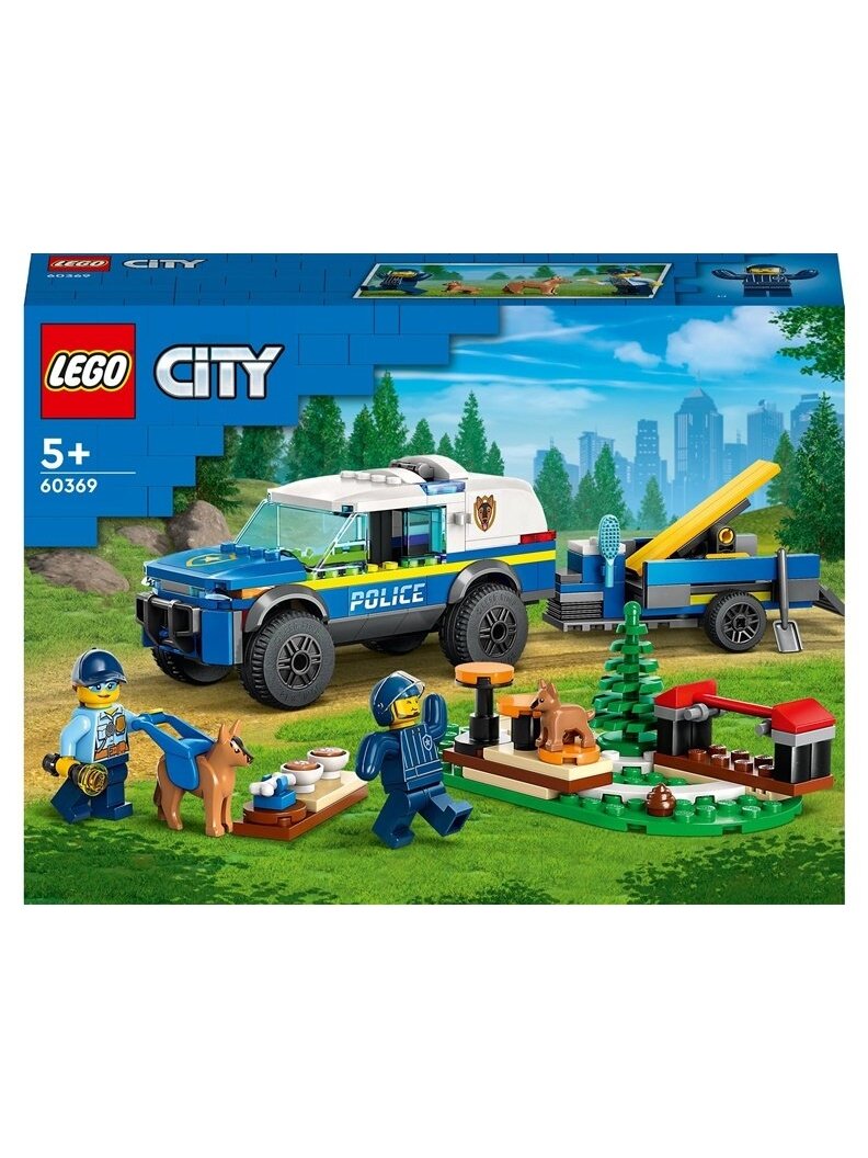 Konstruktorius LEGO Mobili policijos šunų treniruotė 60369 Konstruktorius LEGO Mobili policijos šunų treniruotė 60369