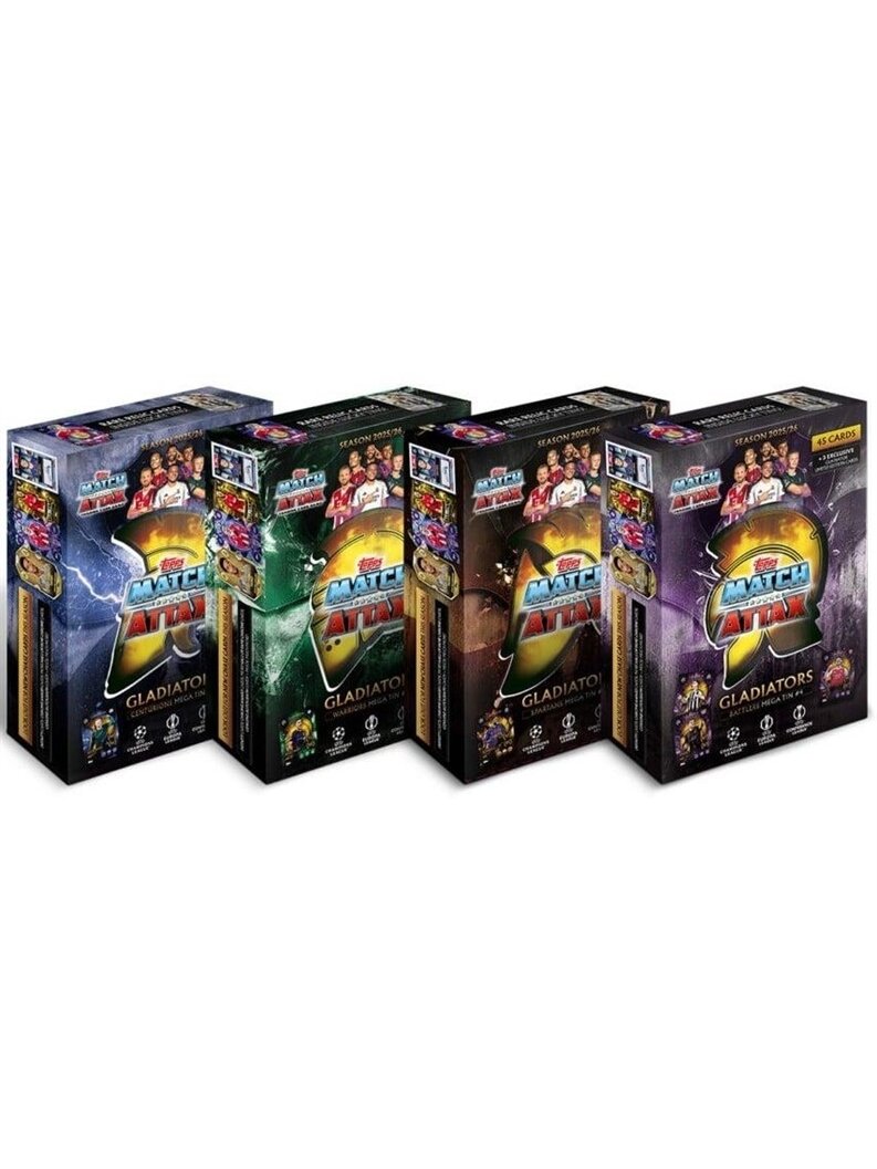 Kolekcinės kortelės Topps Match Attax Gladiators 2026