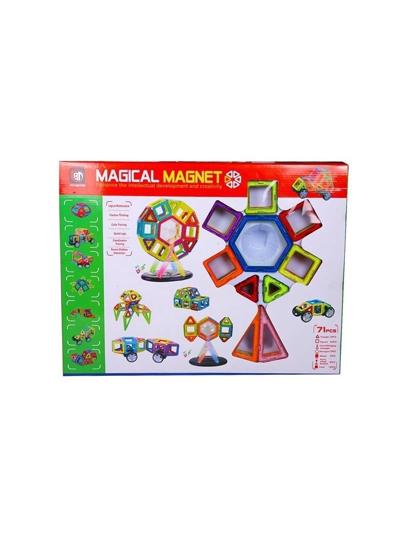 Konstruktorius Xinbida Magical Magnet 525050202, 71 vnt.