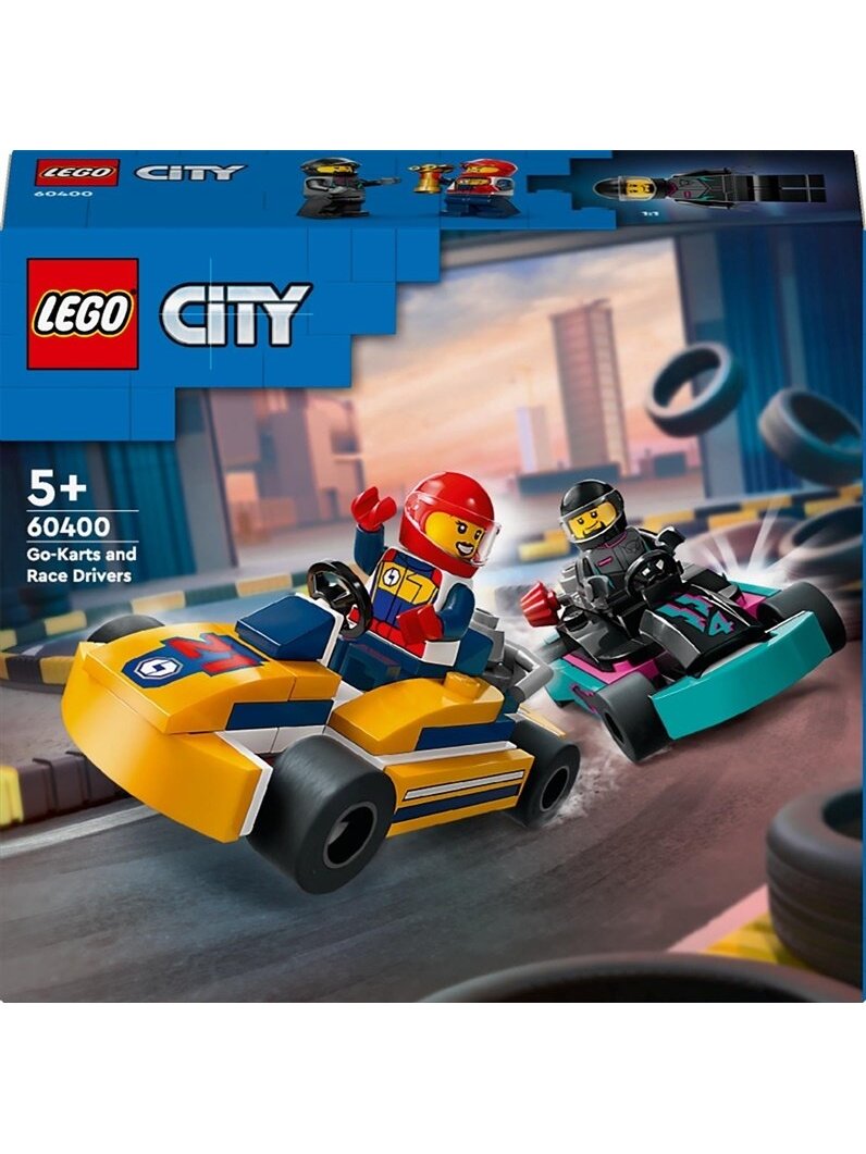 Konstruktorius LEGO® City Gokartai ir lenktynininkai 60400 Konstruktorius LEGO® City Gokartai ir lenktynininkai 60400