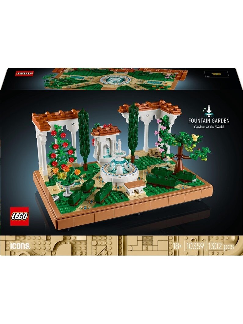 Konstruktorius LEGO® Icons Sodas su fontanu 10359, 1302 vnt.