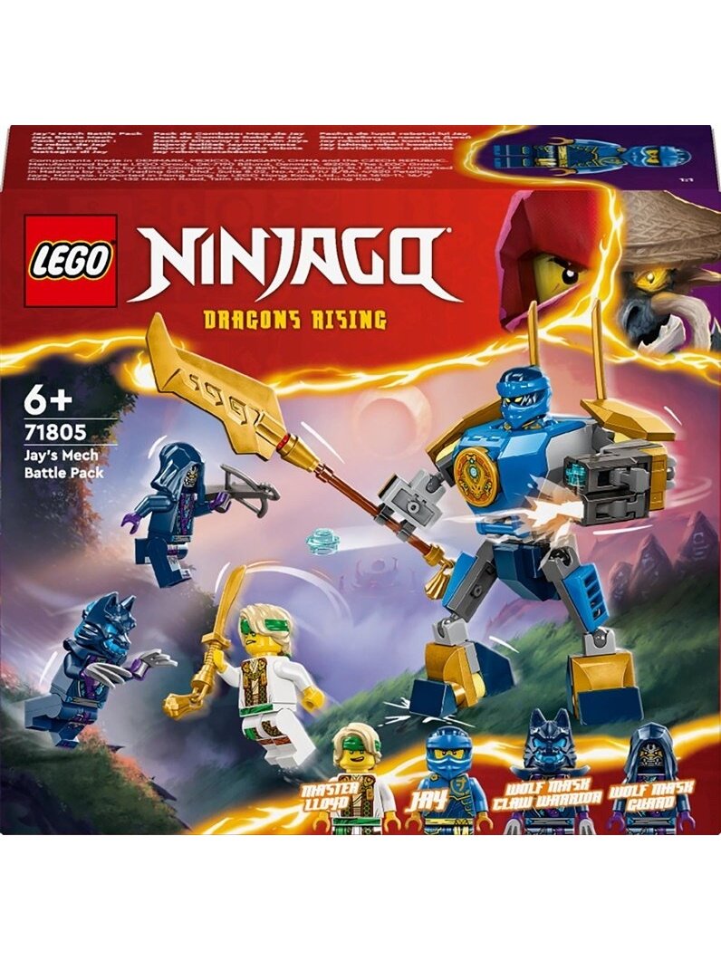 Konstruktorius Ninjago Jay kovinio roboto pakuotė 71805