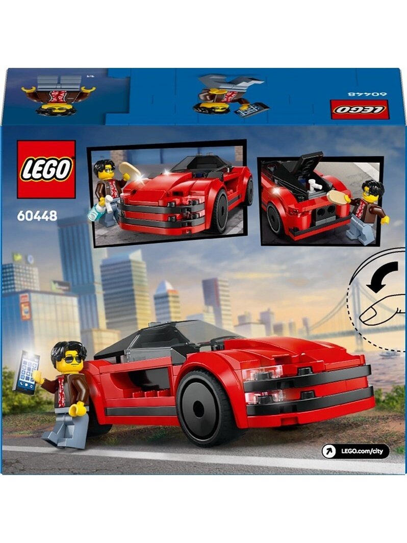 Konstruktorius LEGO® City Red Sports Car 60448, 109 vnt. 1 Konstruktorius LEGO® City Red Sports Car 60448, 109 vnt. 1