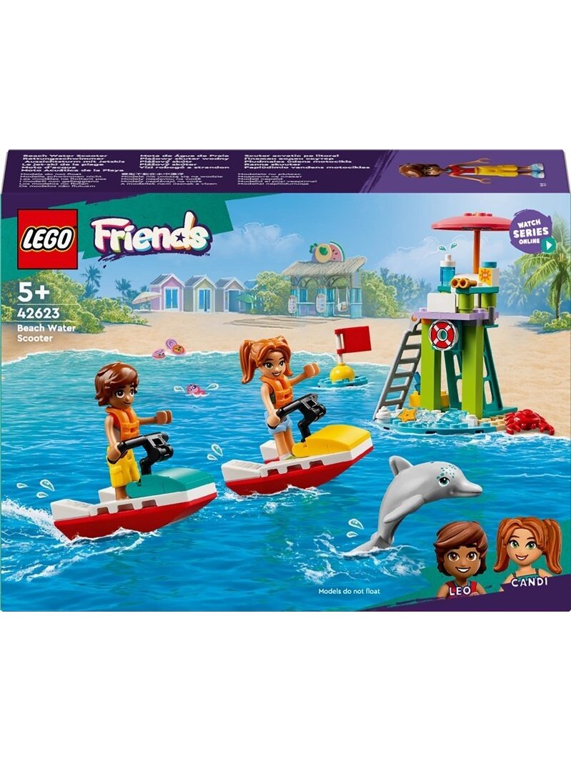 Konstrukt LEGO® Friends Paplūdimio vandens motociklas 42623 Konstrukt LEGO® Friends Paplūdimio vandens motociklas 42623