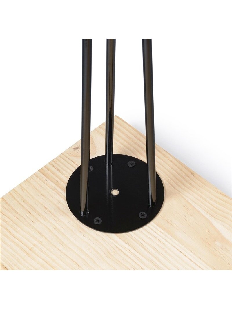KOJA STALO 400 MM JUODA SMEIGTUKO FORMA 2 KOJA STALO 400 MM JUODA SMEIGTUKO FORMA 2