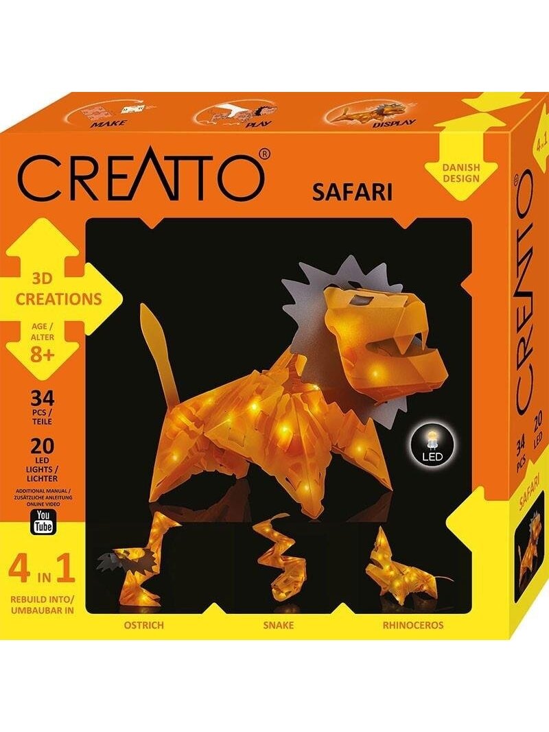 Konstruktorius Kosmos Creatto Safari 1KS3479, plastikas Konstruktorius Kosmos Creatto Safari 1KS3479, plastikas