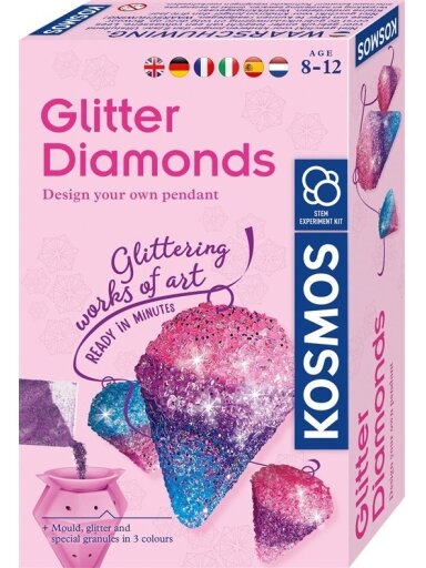 Kristalų auginimo rinkinys Kosmos Glitter Diamonds 1KS616946