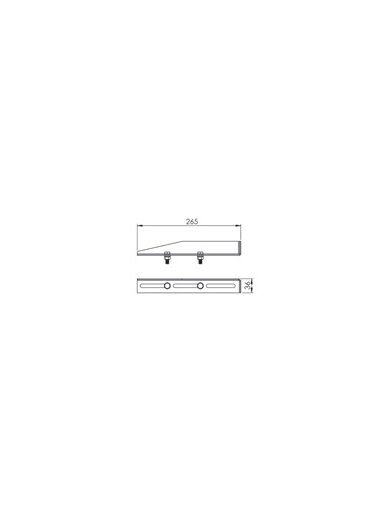 Kronšteino prailginimas NP L-250mm (BL) (900 0 4124 0000 250)