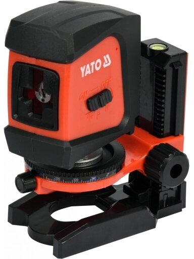 Kryžminis lazeris nivelyras IP54 20m Yato | ± 2mm/5m