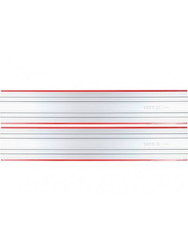 Kreipiančioji liniuotė, universali, pjovimui 1350mm, su spaustukais Yato 3 Kreipiančioji liniuotė, universali, pjovimui 1350mm, su spaustukais Yato 3