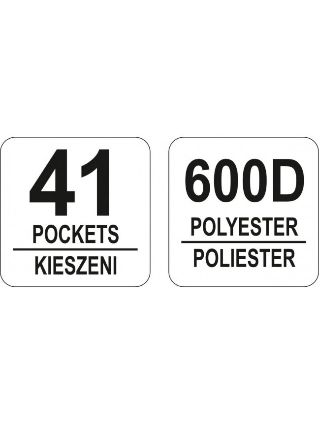 Krepšys įrankiams 18", 41 kišenė Yato | 46x25x33cm 3
