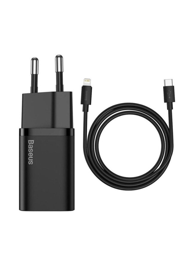 KROVIKLIS SUPER SI 1C USB-C 20W JUODAS KROVIKLIS SUPER SI 1C USB-C 20W JUODAS