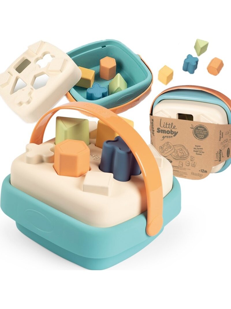 Krepšys SMOBY Little Green Sorter Bioplastiko