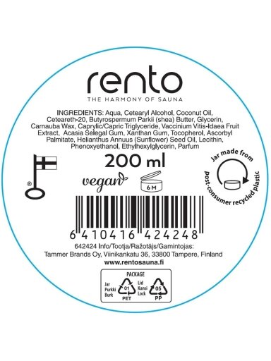 Kūno sviestas Rento Arctic Berries, 200 ml