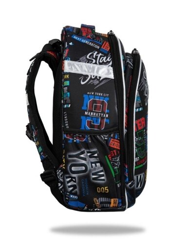 Kuprinė CoolPack Big City, juoda/įvairių spalvų