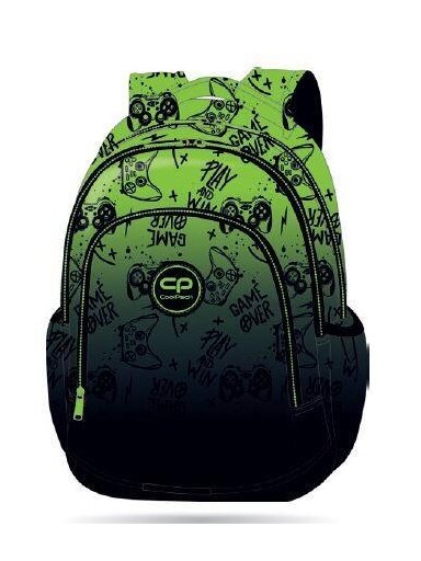 Kuprinė CoolPack F162969, juoda/žalia, 42x34x20 cm