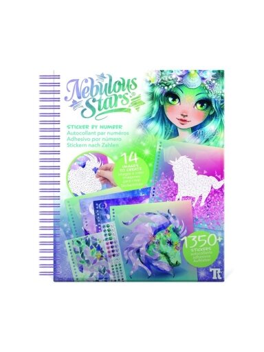 Kūrybinė knygelė NEBULOUS STARS STICKER BY NUMBER 11129