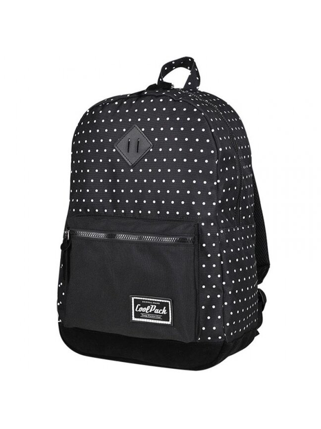Kuprinė CoolPack Black Dots, balta/juoda Kuprinė CoolPack Black Dots, balta/juoda