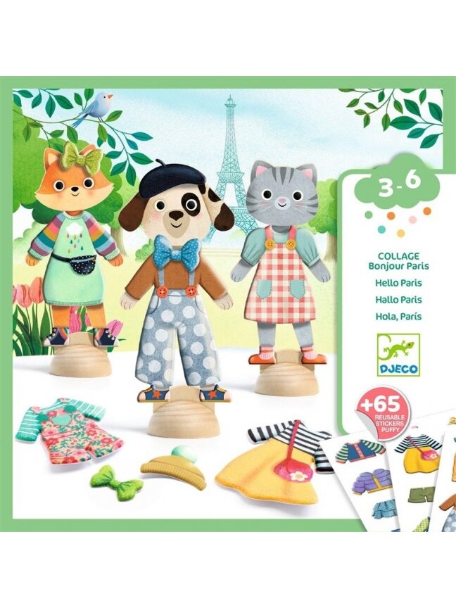 Kūrybos rinkinys Djeco Bonjour Paris DJ09849 1 Kūrybos rinkinys Djeco Bonjour Paris DJ09849 1