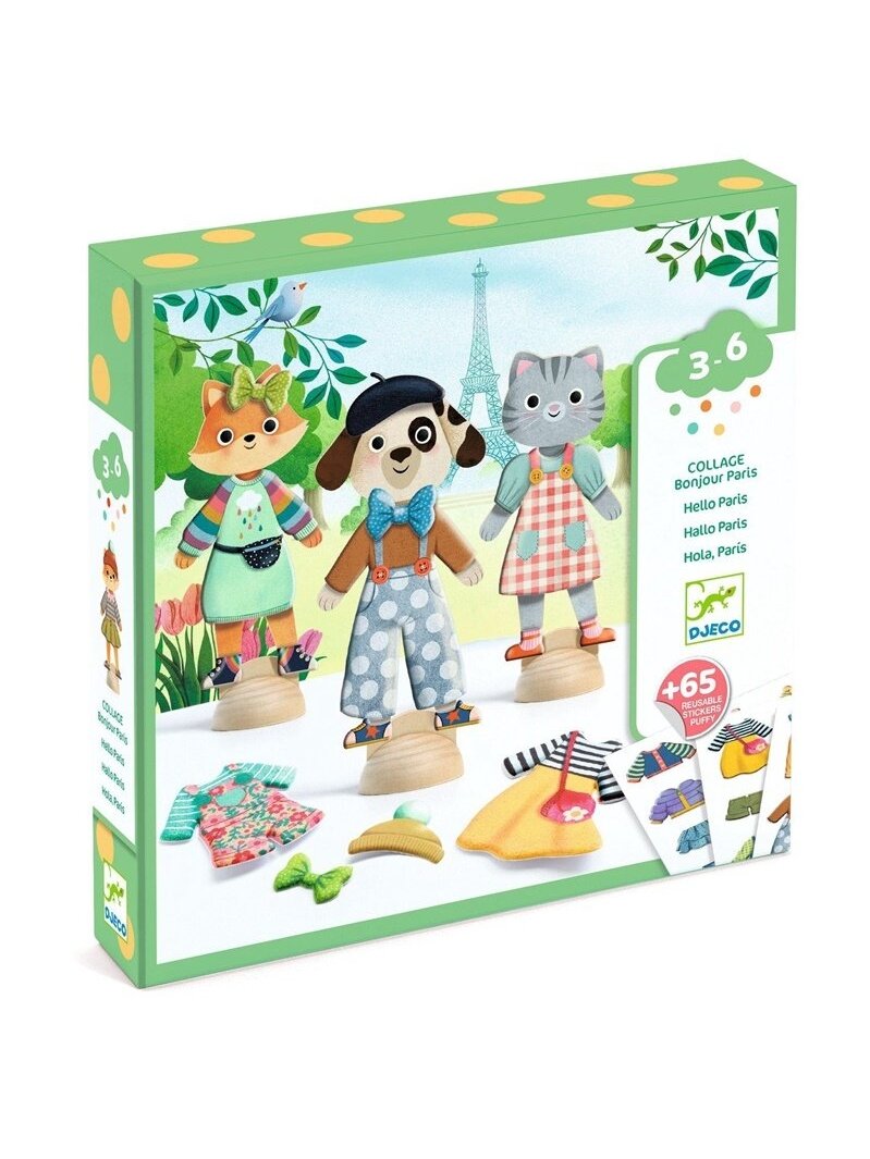 Kūrybos rinkinys Djeco Bonjour Paris DJ09849 Kūrybos rinkinys Djeco Bonjour Paris DJ09849