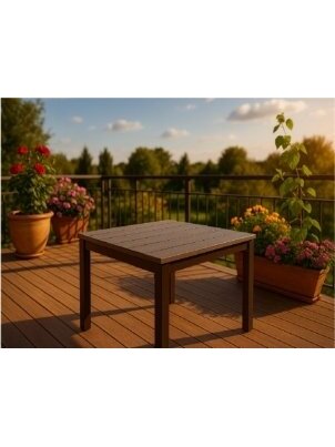 Kvadratinis stalas WOOD 78x78 cm 2