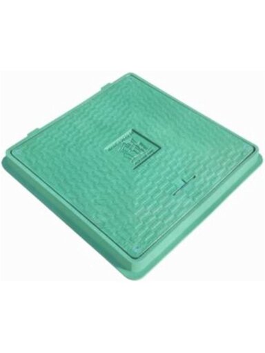 Kvadratinis kanalizacijos liukas, 650x650 mm A15 žalias