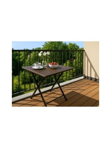 Kvadratinis stalas WOOD 61x61 cm