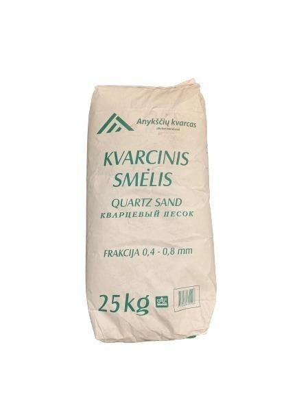 Kvarcinis smėlis baseinų filtrams, 25 kg Kvarcinis smėlis baseinų filtrams, 25 kg