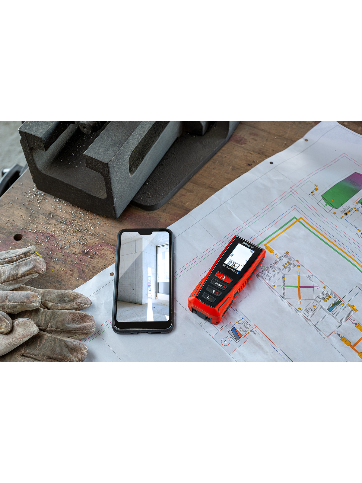 Lazeris atstumui matuoti METRON 60 m ±1,5 mm su Bluetooth ir posvyrio jutikliu SOLA (Metron60BTI) 10 Lazeris atstumui matuoti METRON 60 m ±1,5 mm su Bluetooth ir posvyrio jutikliu SOLA (Metron60BTI) 10
