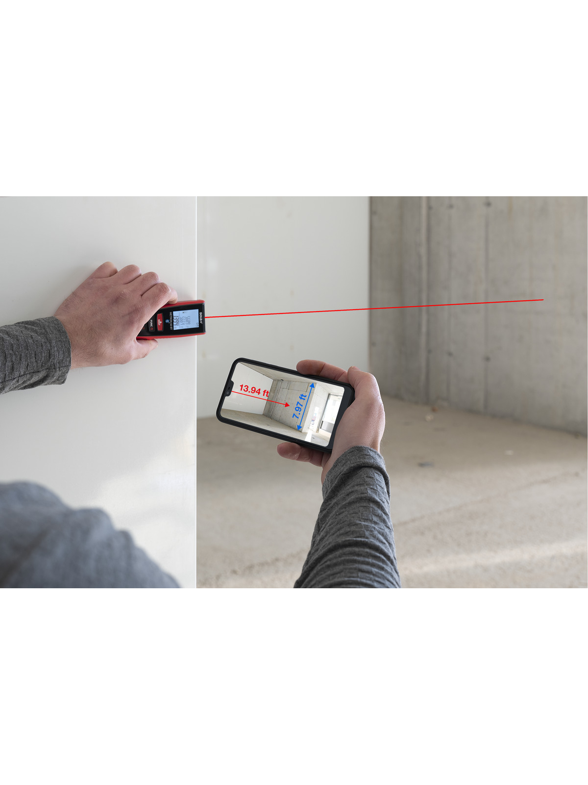 Lazeris atstumui matuoti METRON 60 m ±1,5 mm su Bluetooth ir posvyrio jutikliu SOLA (Metron60BTI) 9