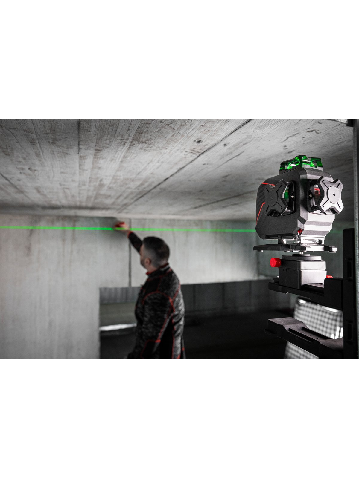 Lazeris linijinis PLANO 4D green (žalias spindulys) 360° SOLA 11