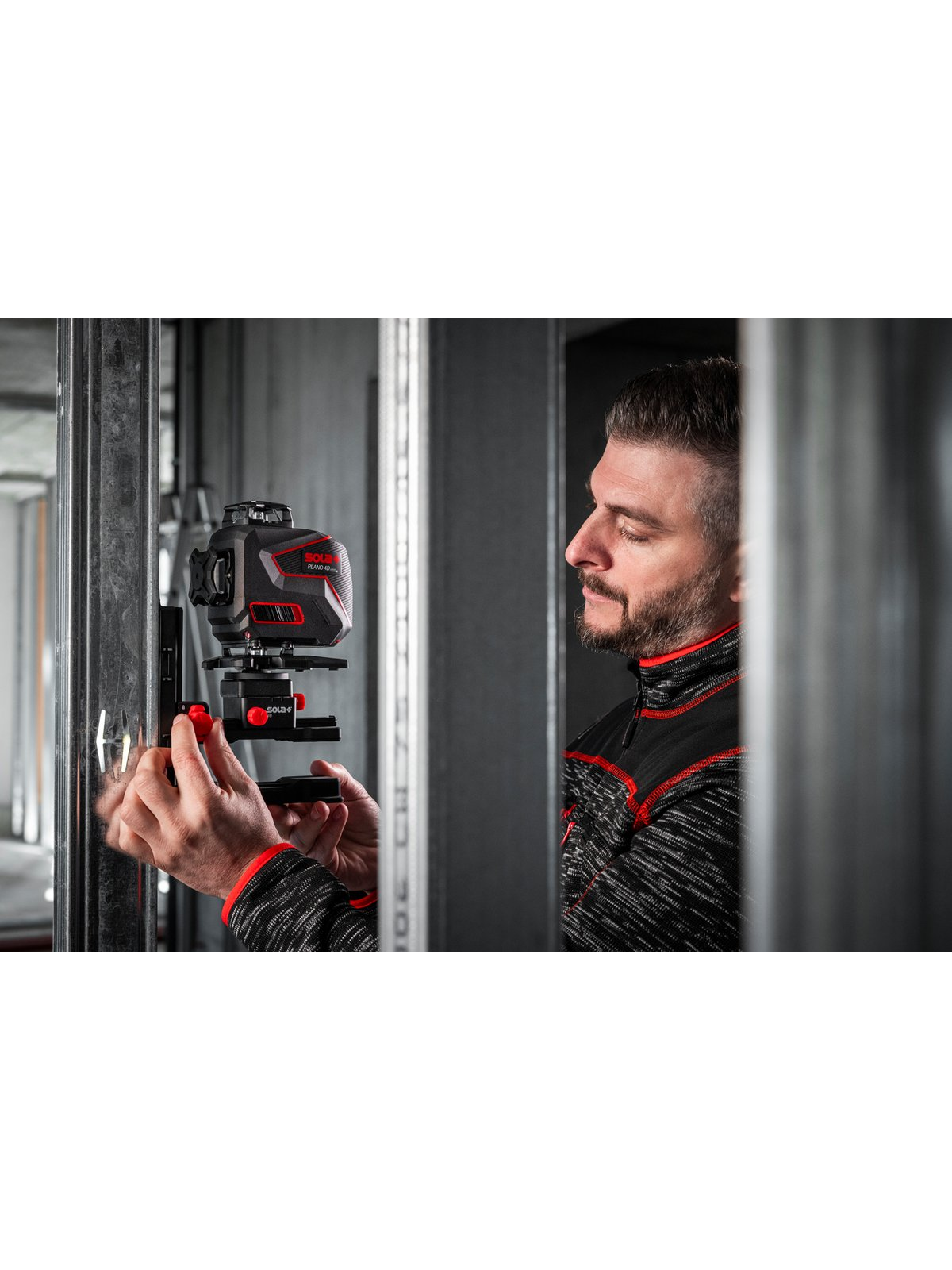 Lazeris linijinis PLANO 4D green (žalias spindulys) 360° SOLA 12