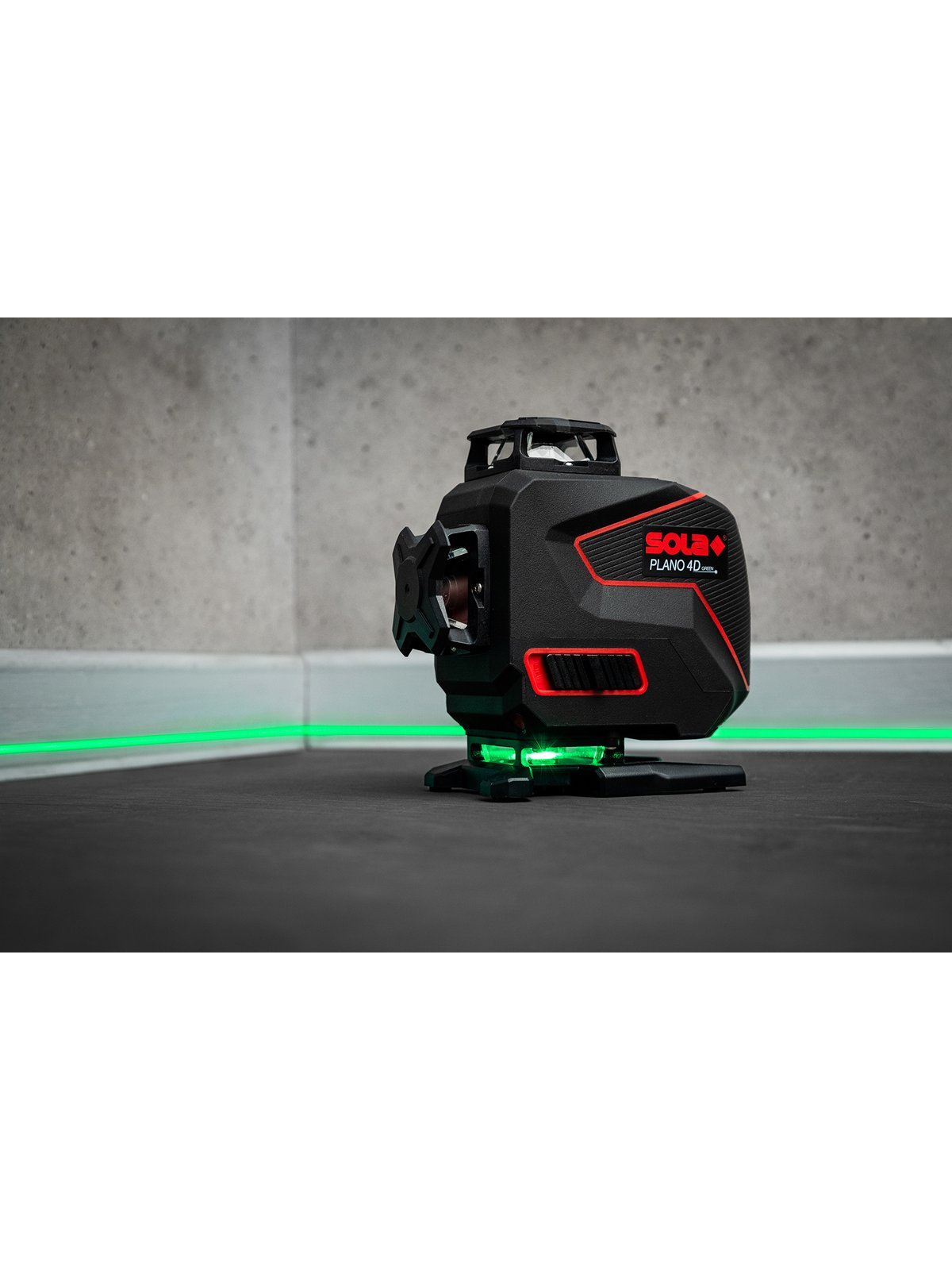 Lazeris linijinis PLANO 4D green (žalias spindulys) 360° SOLA 7