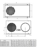 Lauko grotelės COMBI GRID d250 mm juodos sp.