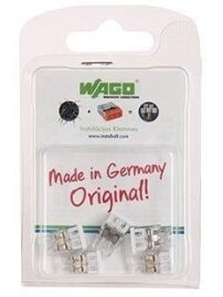 Laidų jungė Wago 2273-202/5, 2 x 0,5-2,5 mm², 450 V, 5 vnt. 1 Laidų jungė Wago 2273-202/5, 2 x 0,5-2,5 mm², 450 V, 5 vnt. 1