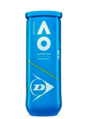 Lauko teniso kamuoliukas Dunlop AUSTRALIAN OPEN, 3 vnt. Lauko teniso kamuoliukas Dunlop AUSTRALIAN OPEN, 3 vnt.