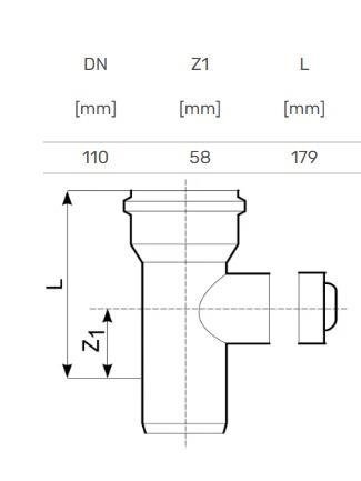 Lauko kanalizacijos pravala Magnaplast, Ø 110 mm 1 Lauko kanalizacijos pravala Magnaplast, Ø 110 mm 1