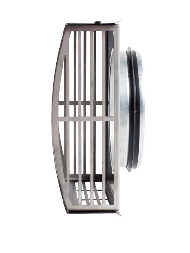 Lauko padavimo/ištraukimo grotelės - stogelis d160 baltos sp. ST160B 2